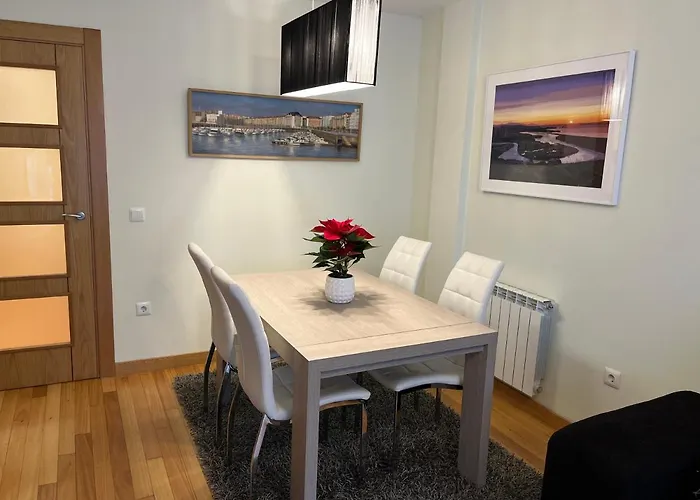 Apartamento Ria de Boo, Con patio privado